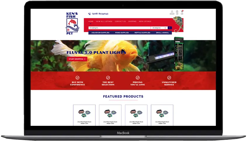 Ken's Fish: Shopify by OC Designs Online