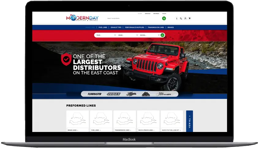 Modern Day Muffler — Shopify store designed by OC Designs