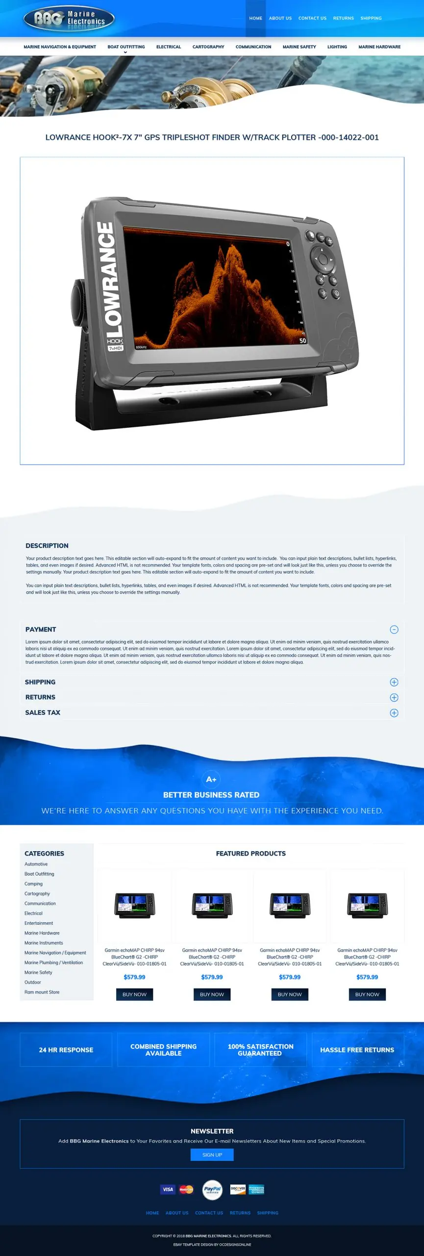 BBG Marine, a store we designed