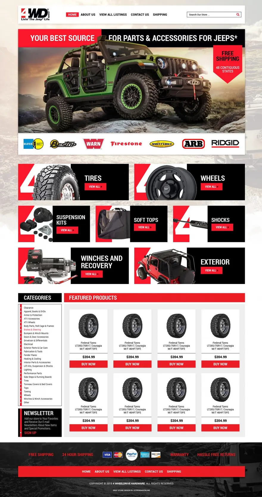 4WD: eBay stores by OC Designs Online