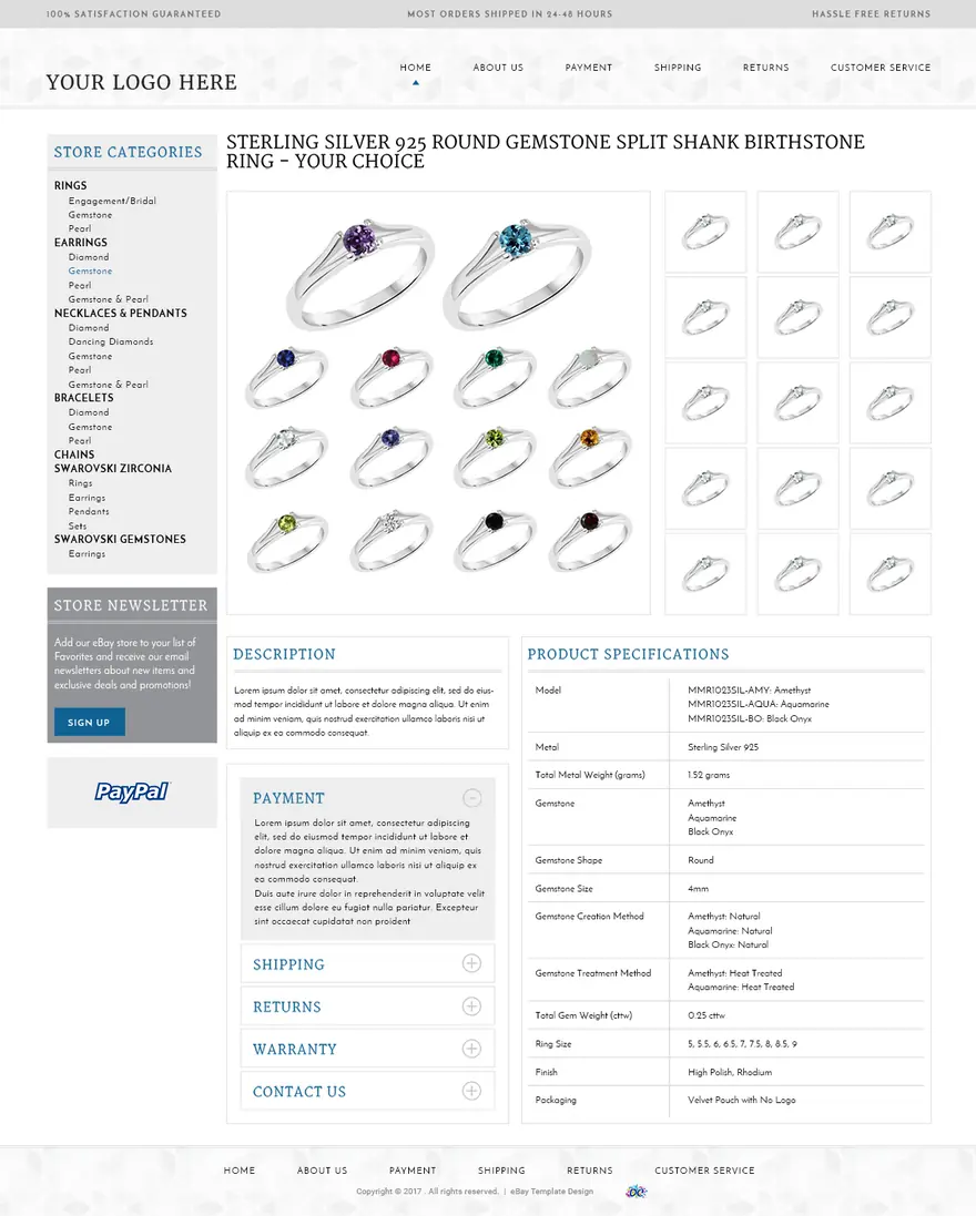 ZKS STARTER: eBay listing templates by OC Designs Online