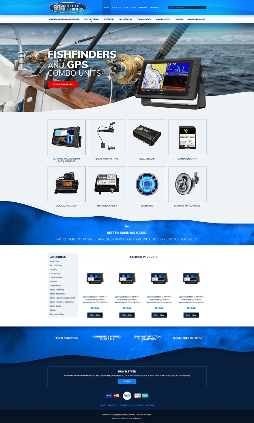 BBG Marine: BigCommerce by OC Designs Online