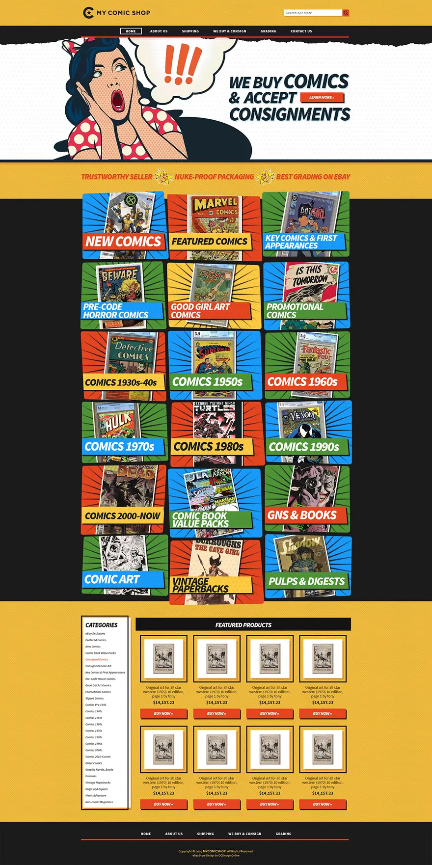 Comic: eBay stores by OC Designs Online