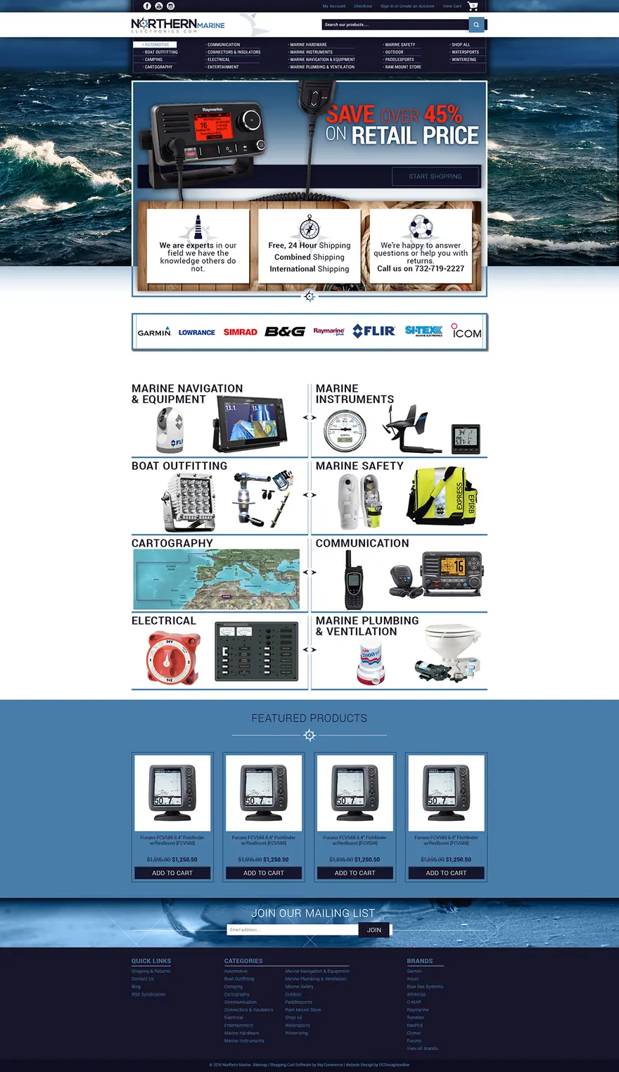 Northern Marine, a store we designed