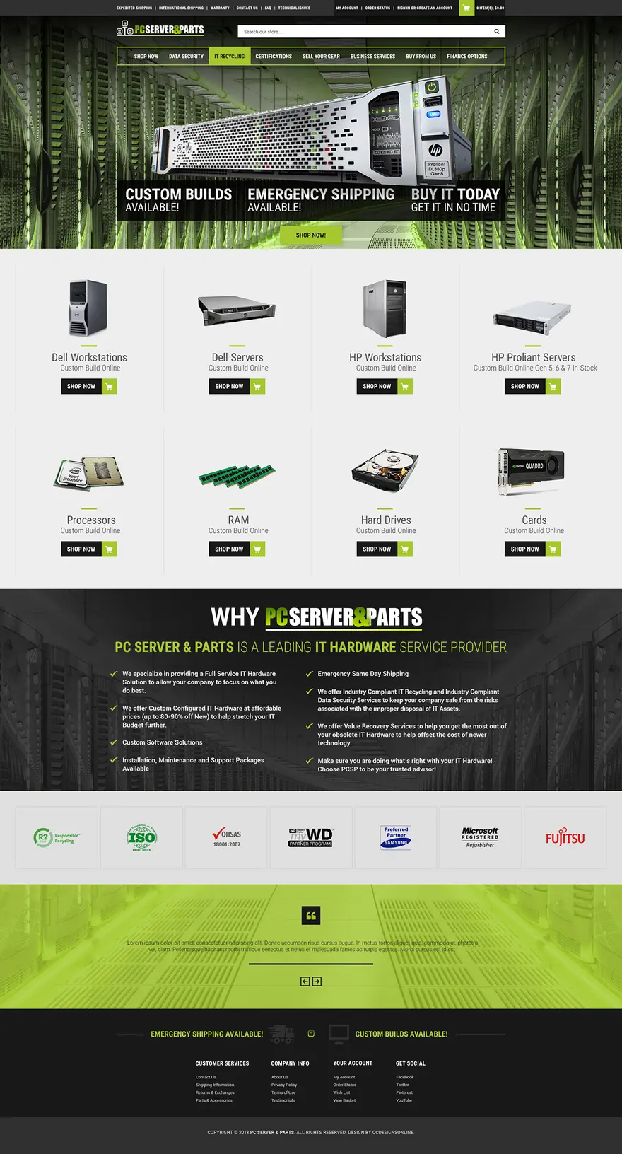 PC Server and Parts — eBay stores by OC Designs Online