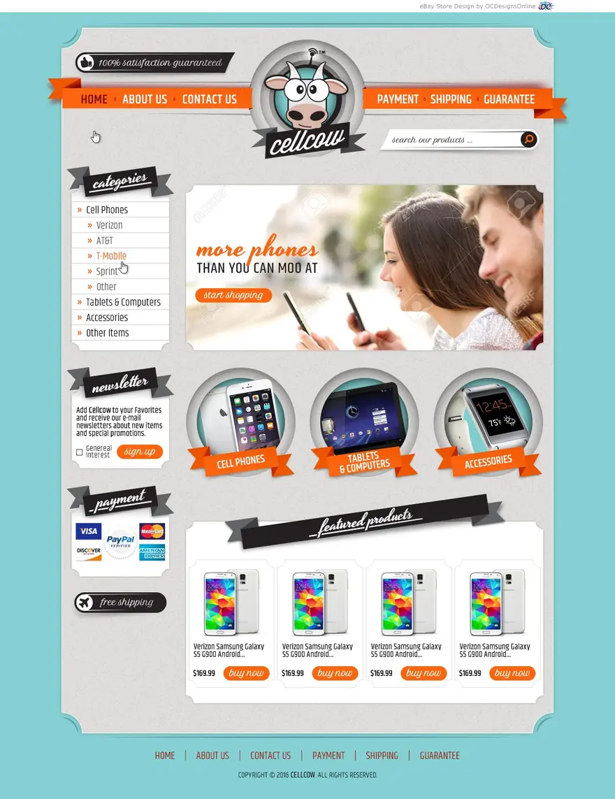 Cell Cow — eBay stores by OC Designs Online