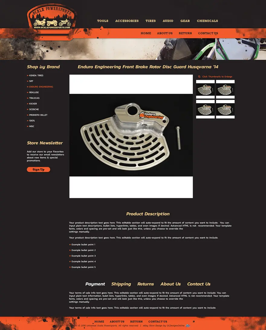 Ocala Motorsports: eBay listing templates by OC Designs Online