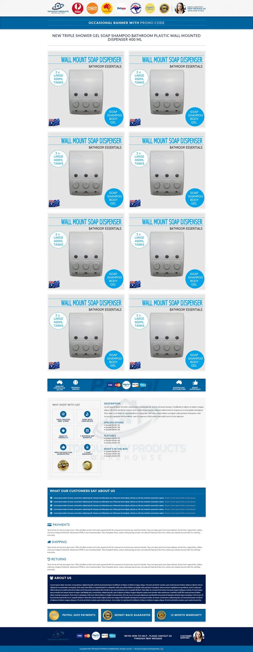 Top Quality Products: eBay listing templates by OC Designs Online
