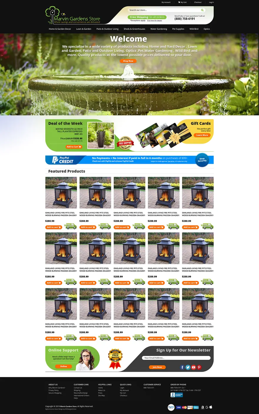 Store design by OC Designs Online