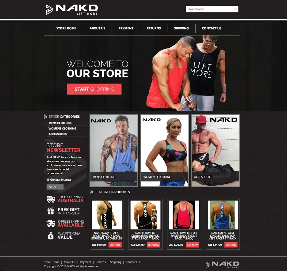EBay storefront design from OCDesignsonline