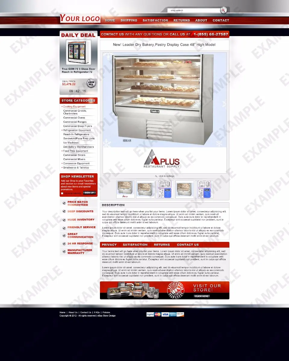 Twitterfly premade eBay listing template #1275 for home & garden
