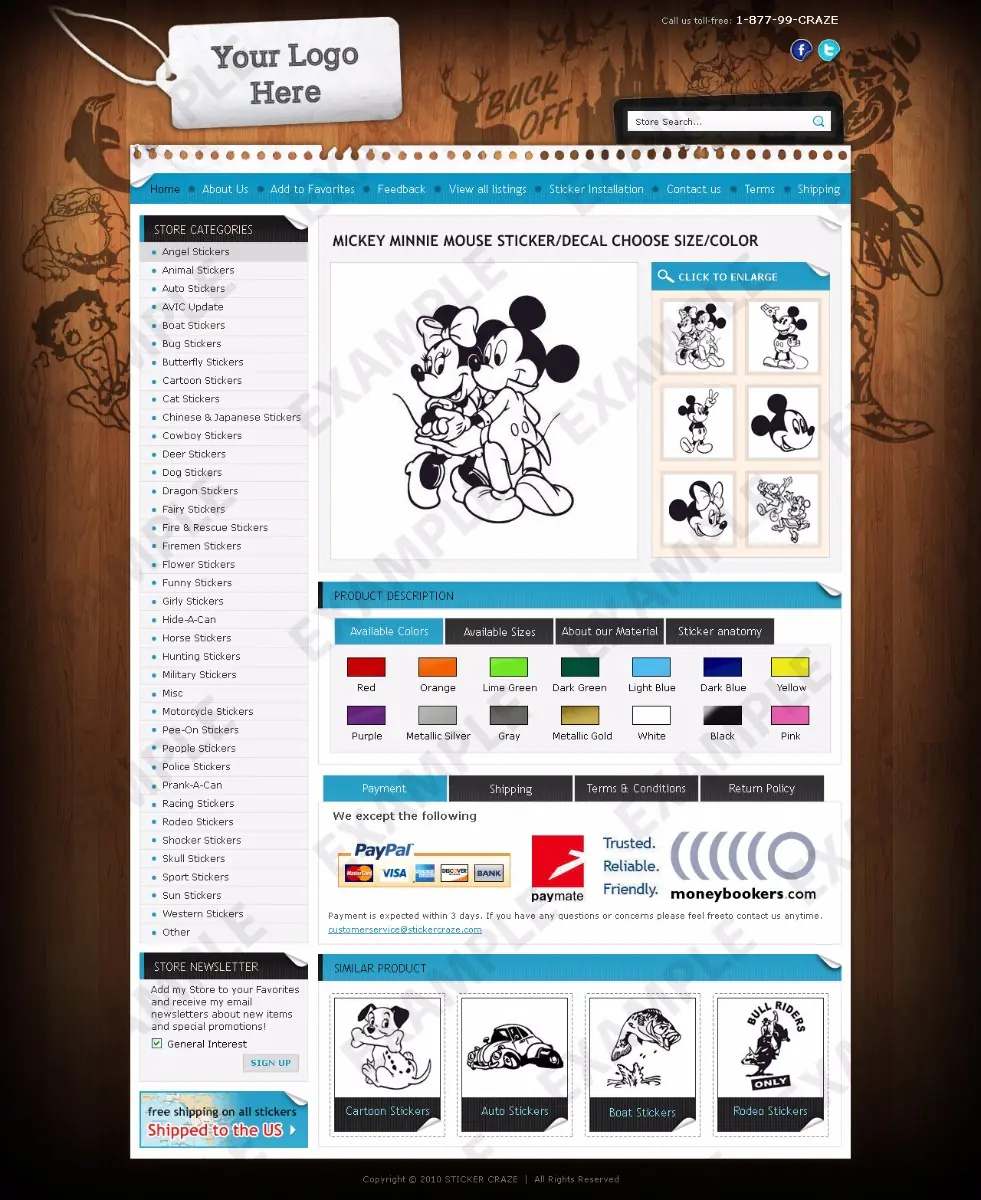 Camicero premade eBay listing template #1254 for any industry